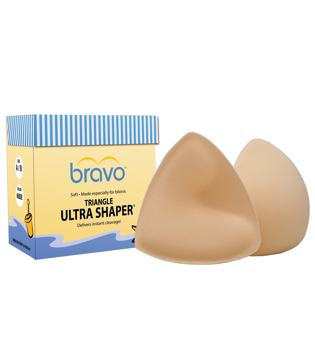 Bravo Triangle Plus: Push Up Padding Inserts for Swimsuits, Sports Bras,  Tops and Dresses