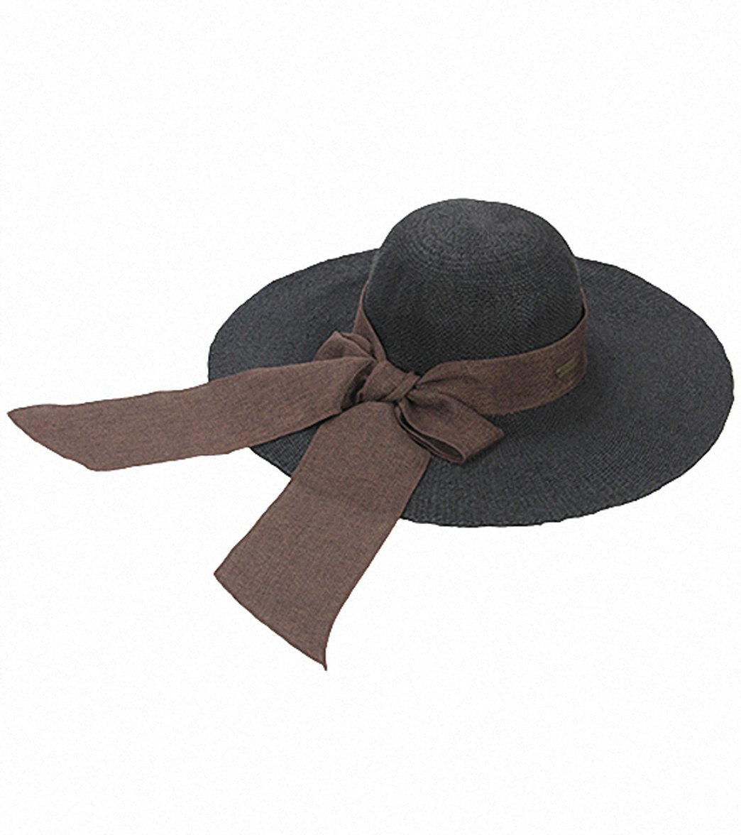 Sun N Sand Melina Crochet W/ Linen Scarf Straw Hat