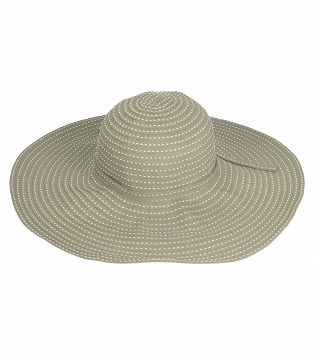 Sun N Sand Tuscany Ribbon W/ White Stitching Sun Hat