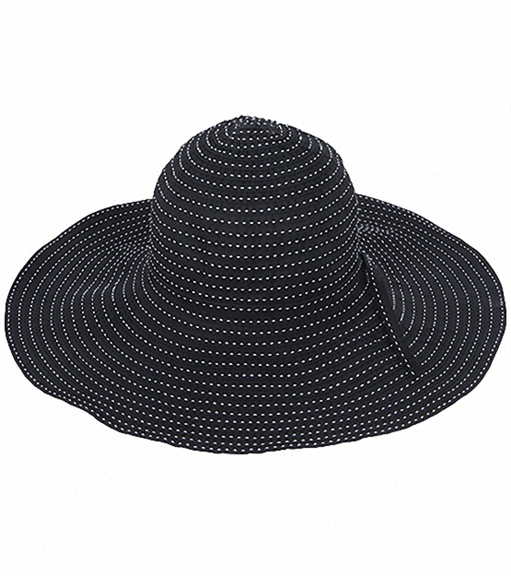Sun N Sand Tuscany Ribbon W/ White Stitching Sun Hat
