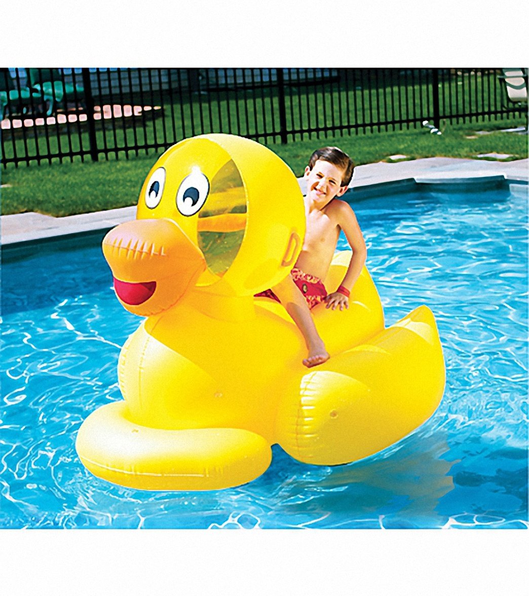 Swimline Giant Ducky Ride-On Pool Float at SwimOutlet.com