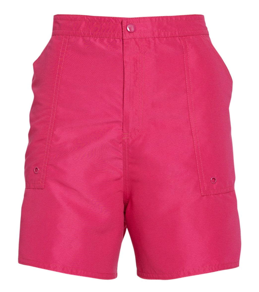 Maxine Plus Size Solids Woven Board Shorts