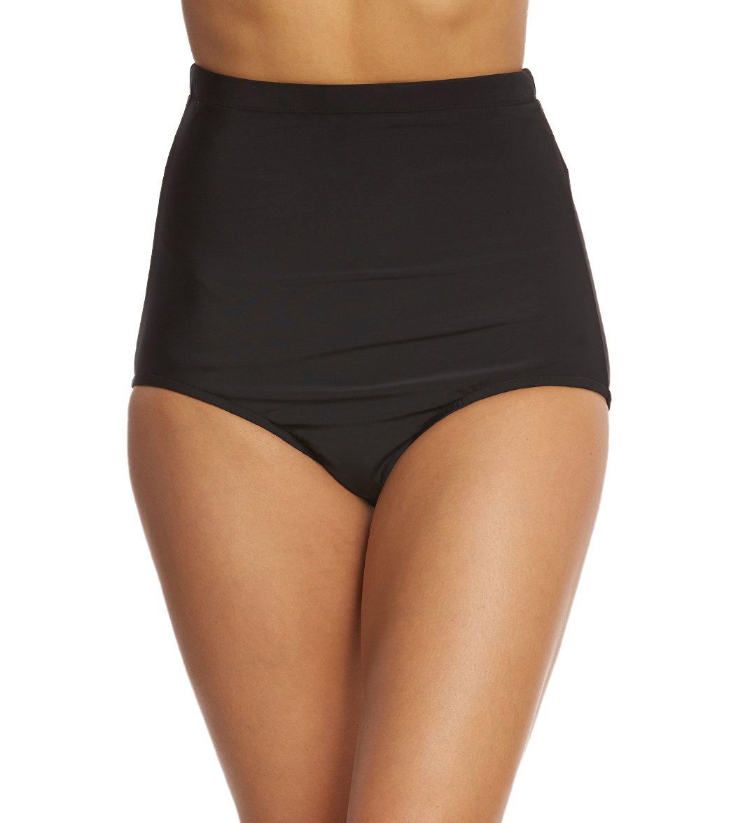 Shape Solver By Penbrooke Penbrooke Swimwear Solid Ultra High Waist Pant Bikini Bottom
