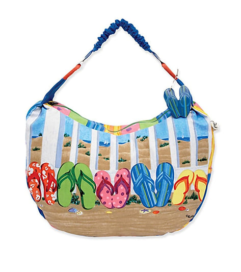 Sun N Sand Coastal Flip Flops Tote Beach Bag