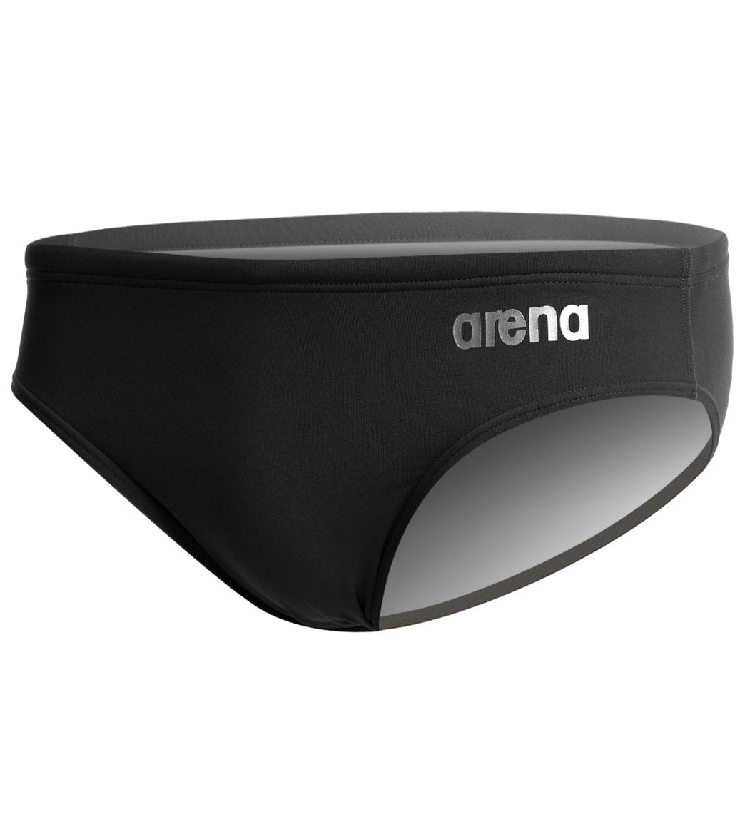 Arena Men's Skys Brief Swimsuit Black/Metallic Silver at