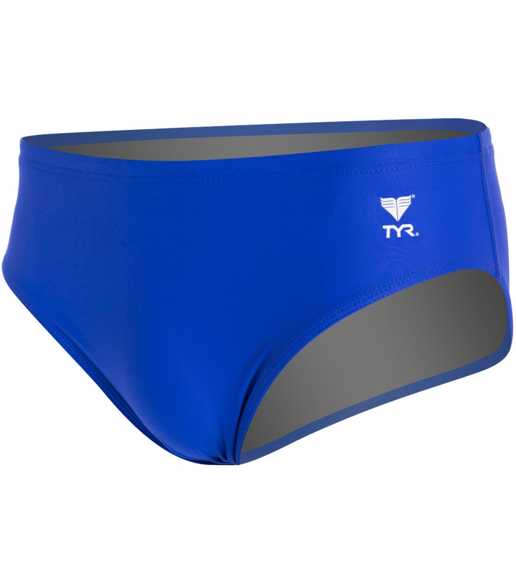 TYR Mens TYReco Solid Racer Brief Swimsuit