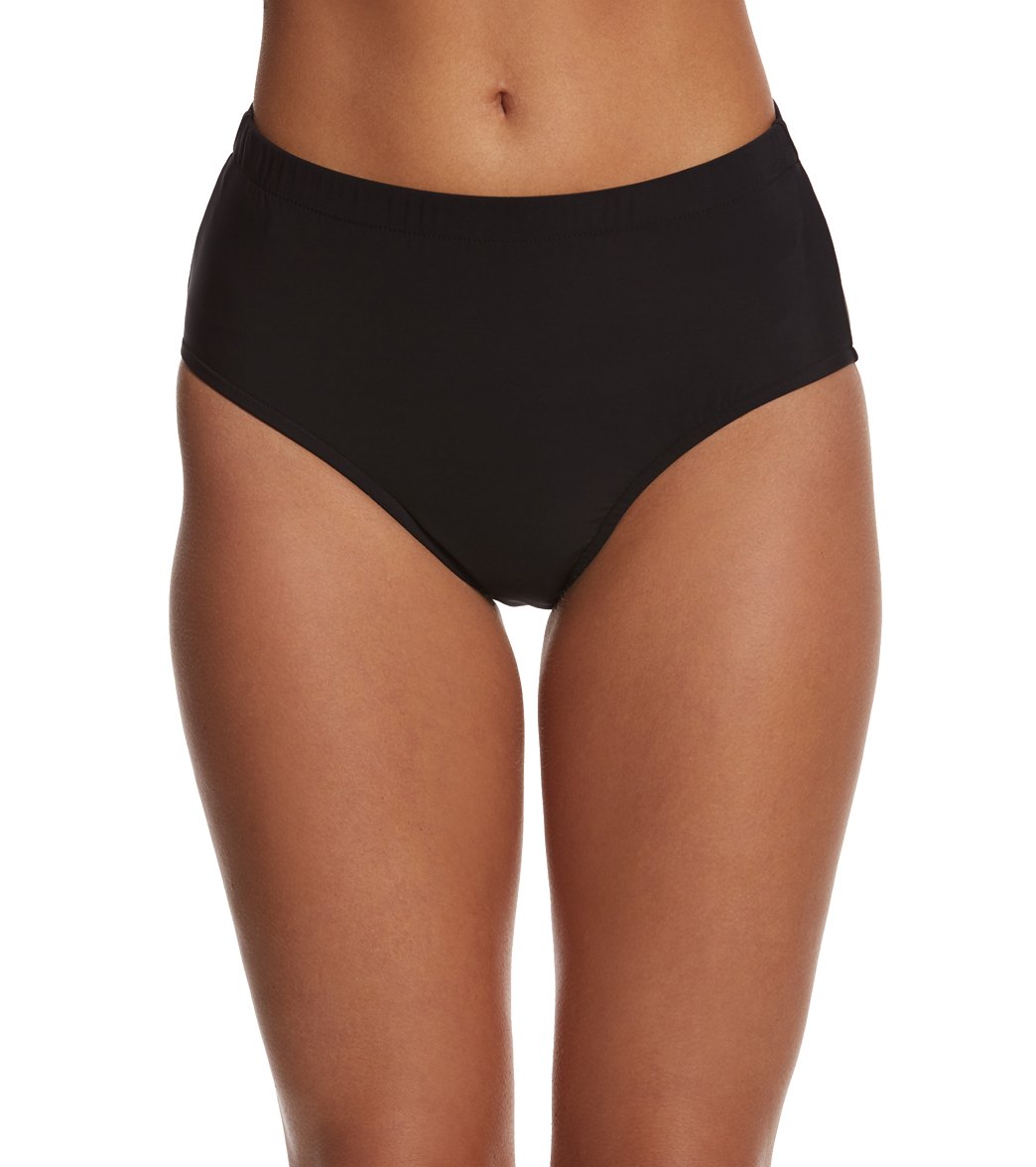 Shape Solver By Penbrooke Penbrooke Swimwear Solid Basic Pant Bikini Bottom