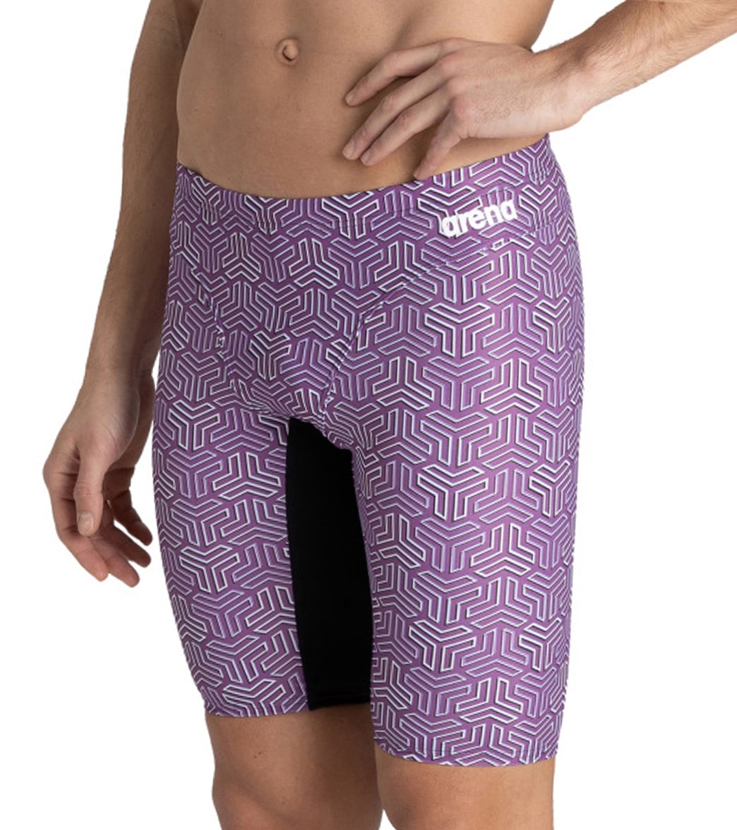 Arena Men's Kikko MaxLife Jammer Swimsuit Black/Multi Purple at