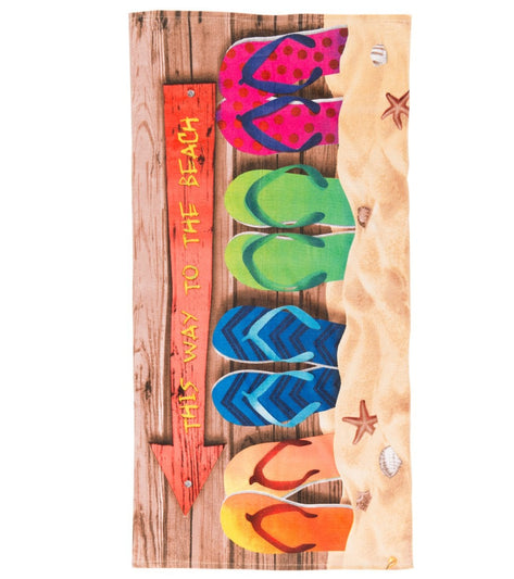 Sola This Way To The Beach Towel