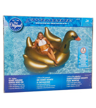 Swimline Giant Golden Goose Ride-On Lounger