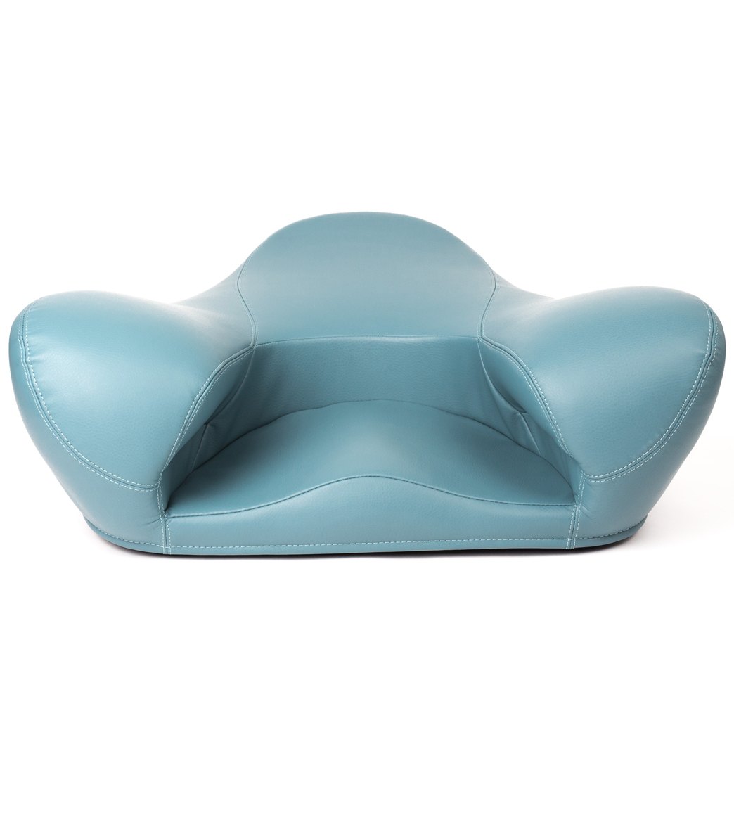 Alexia Meditation Seat Yoga Cushion Vegan Leather Light Blue at