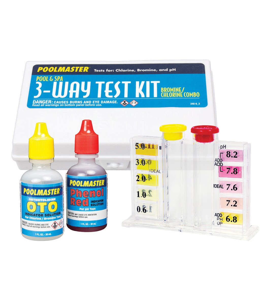 Poolmaster 3Way Test Kit with Case at