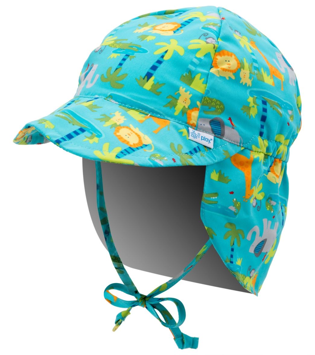 i play. by Green Sprouts Boys Jungle Flap Sun Protection Hat (Baby, Toddler)