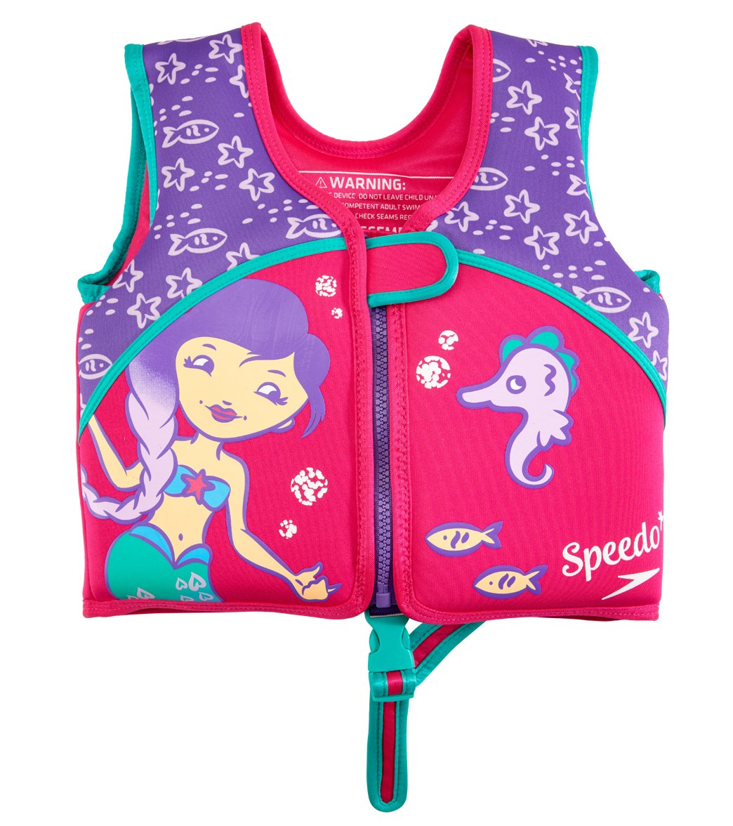 Speedo Girls Learn To Swim Printed Neoprene Swim Vest (2yrs-6yrs)