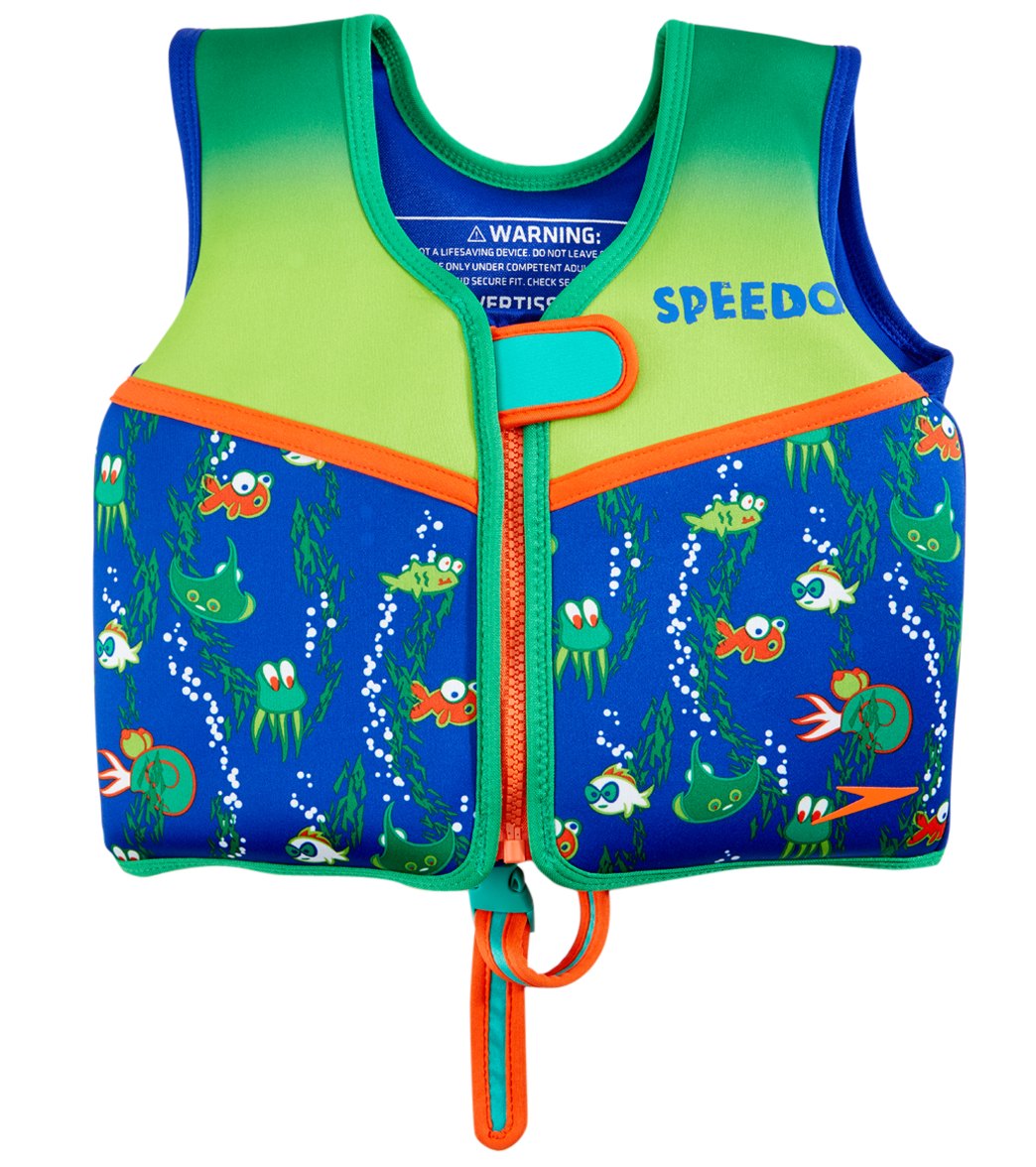 Speedo Boys' Learn To Swim Printed Neoprene Swim Vest (2yrs-6yrs) at