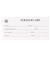 USA Swimming Scratch Card Slip