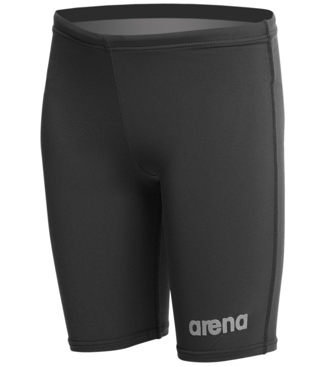 Arena Boys' Board Jammer Swimsuit Black/Metallic Silver at SwimOutlet.com