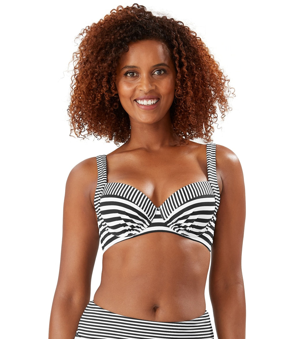 Tommy Bahama Womens Breaker Bay Stripe Underwire Bikini Top (B/C/D/DD Cup)