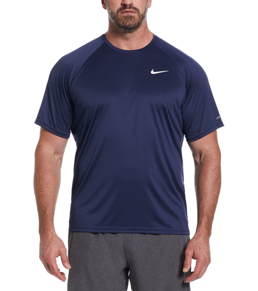 Nike Men's Essential Short Sleeve Hydro Rashguard (Extended Sizes