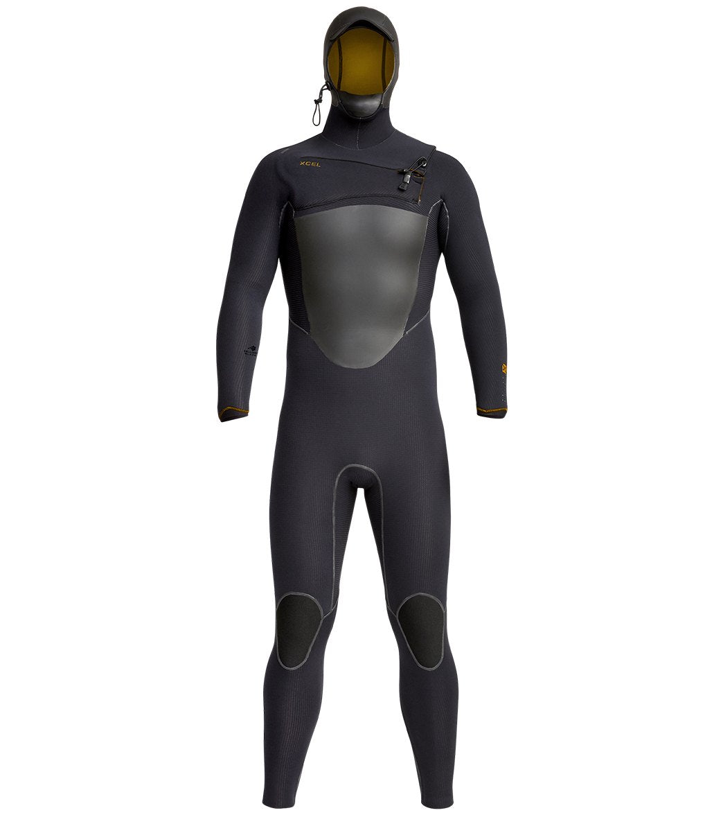 Xcel Mens 5/4mm Drylock X Hooded Front Zip Fullsuit Wetsuit