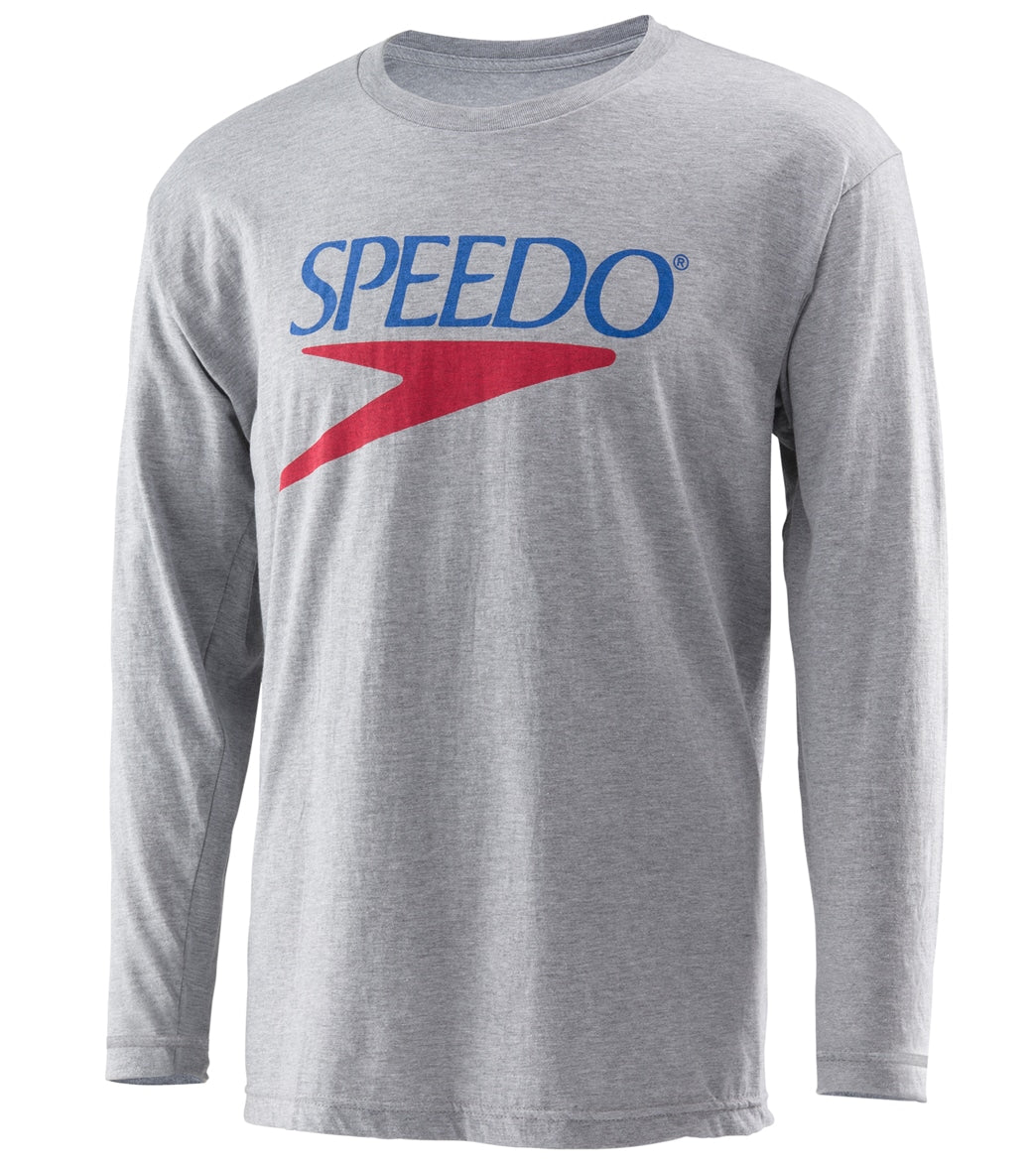 Speedo Unisex Vintage Logo Long Sleeve Crew Tee