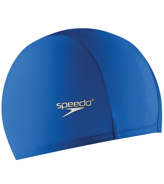 Speedo Elastomeric Solid Silicone Swim Cap - Blue