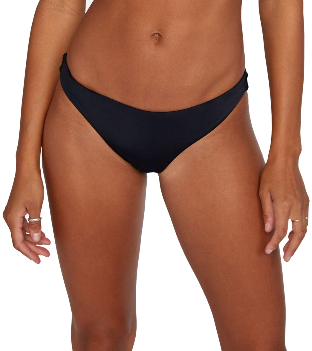 RVCA Womens Solid Medium Bikini Bottom