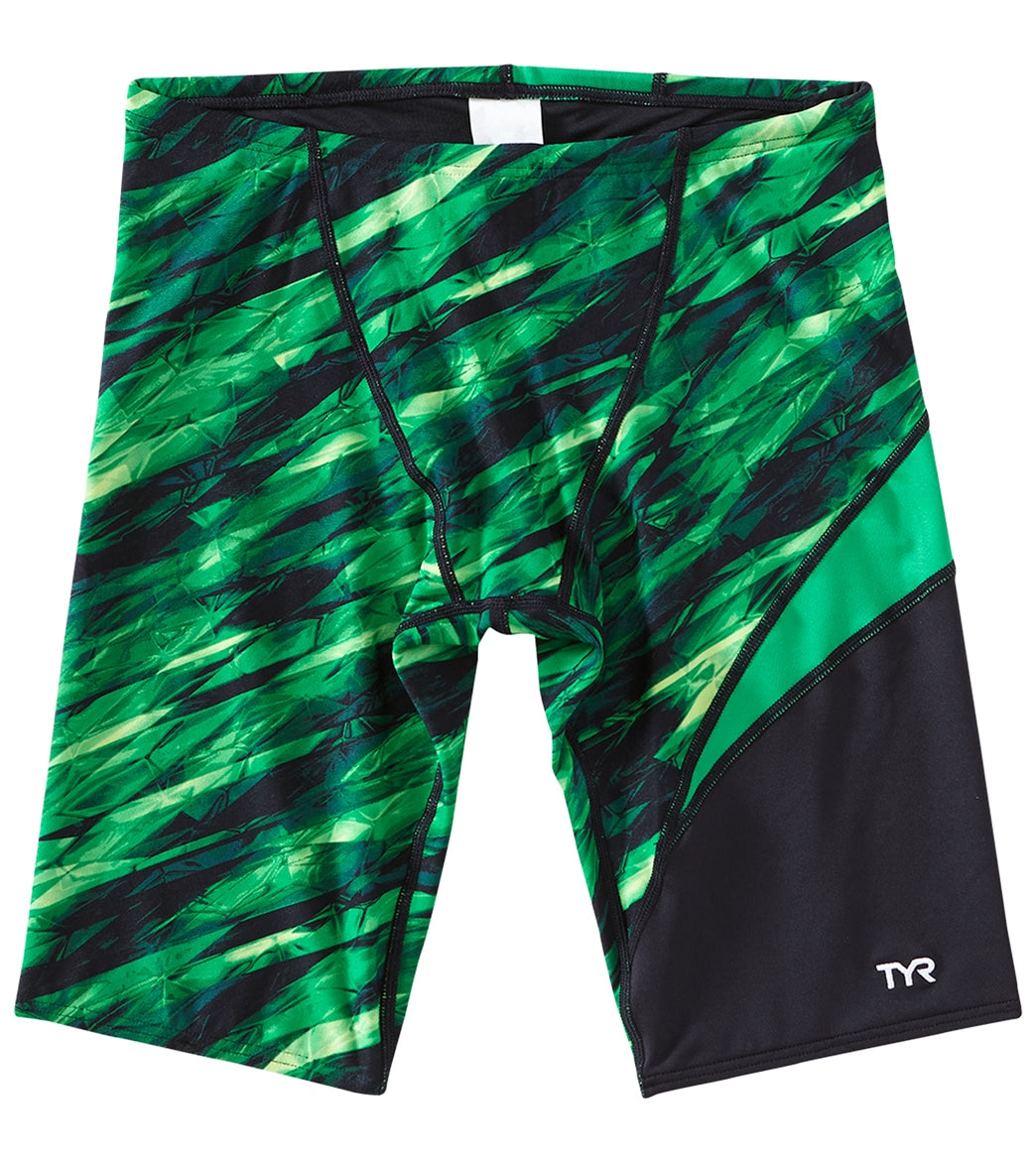 TYR Boys' Vitric Jammer Swimsuit Green at