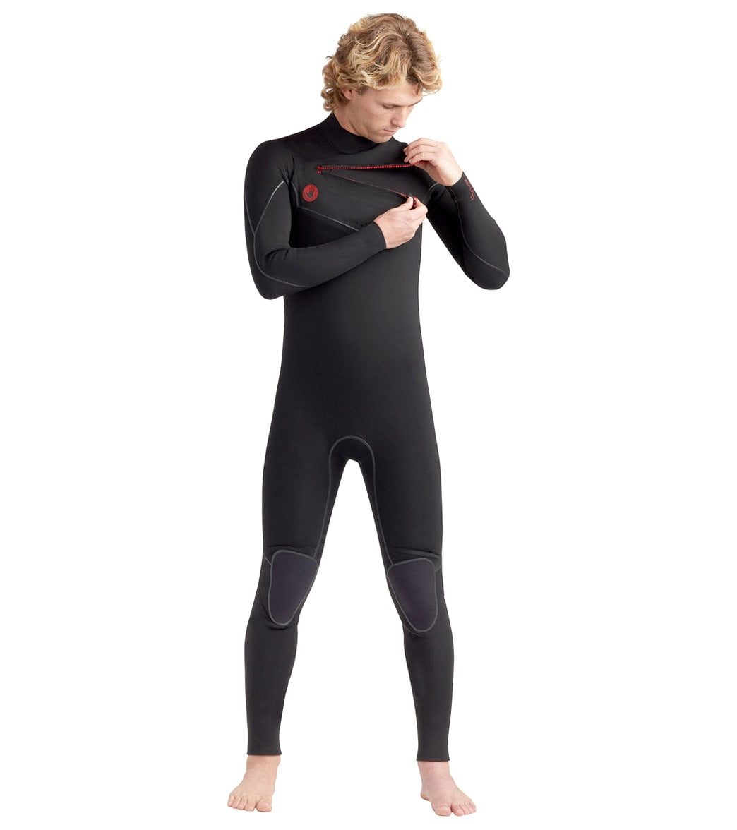 Body Glove Mens Red Cell 4/3mm Chest Zip Full Wetsuit
