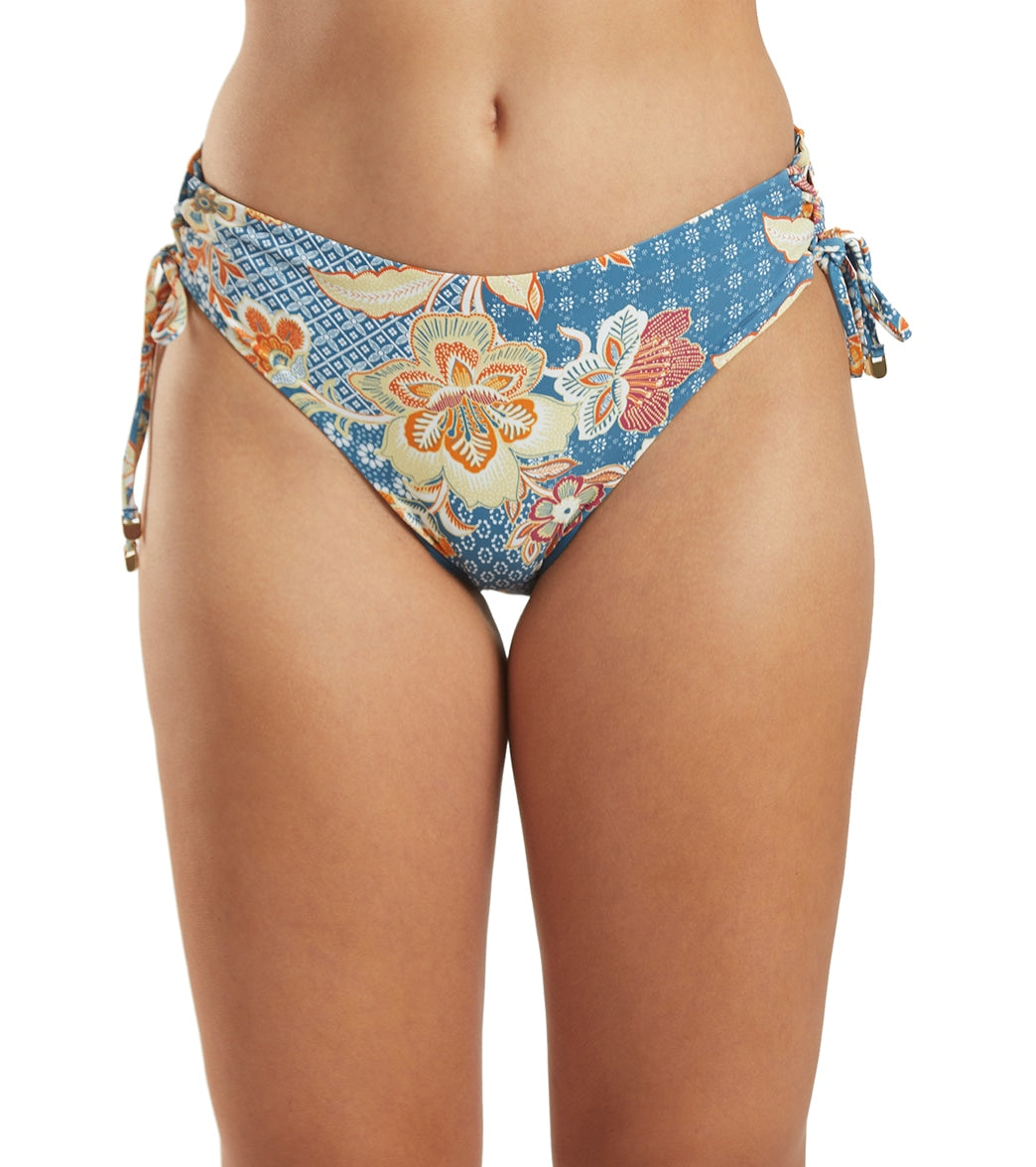 Azura Womens Azura Goa Midrise Tie Side Bikini Bottom