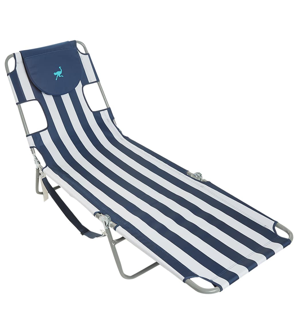 Ostrich Face Down Chaise Lounge at