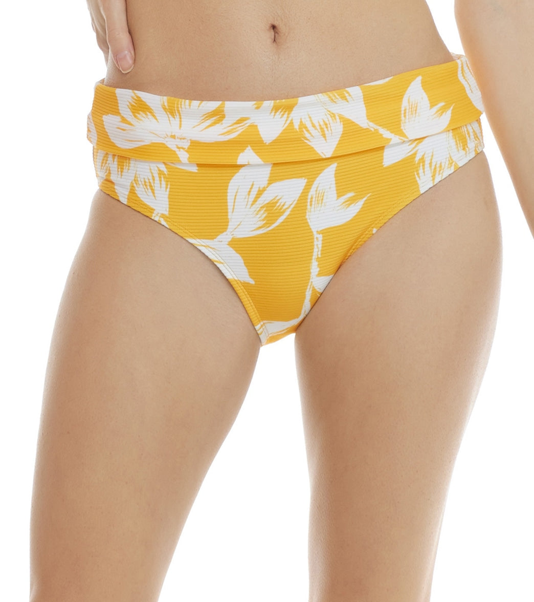 Skye Womens Anguilla Mid Waist Foldover Bikini Bottom