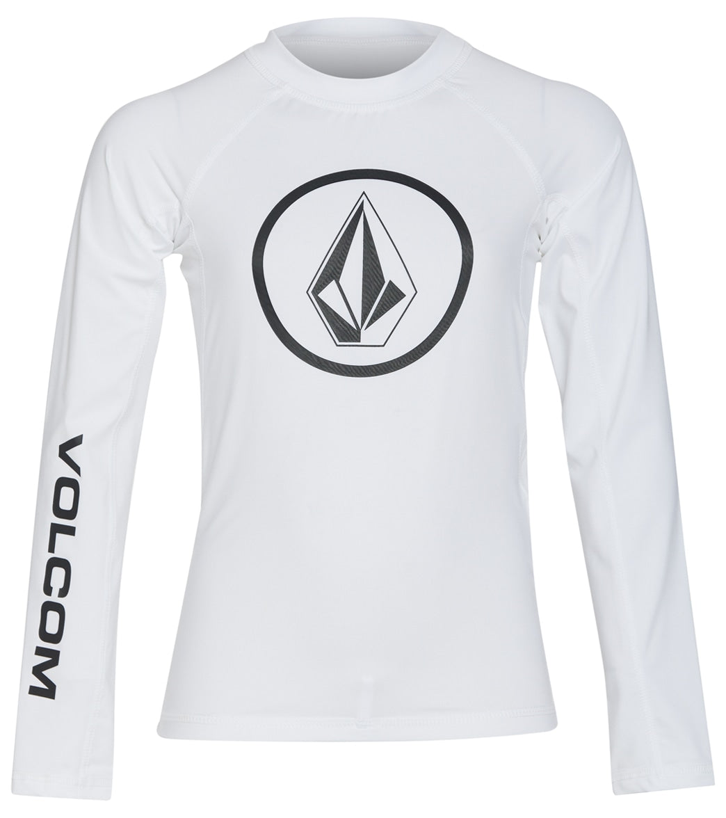 Volcom Jungen Lido Rash Guard Hemd, Langärmlig – UV-Schutz 50+, Aus Weichem Stretch-Material