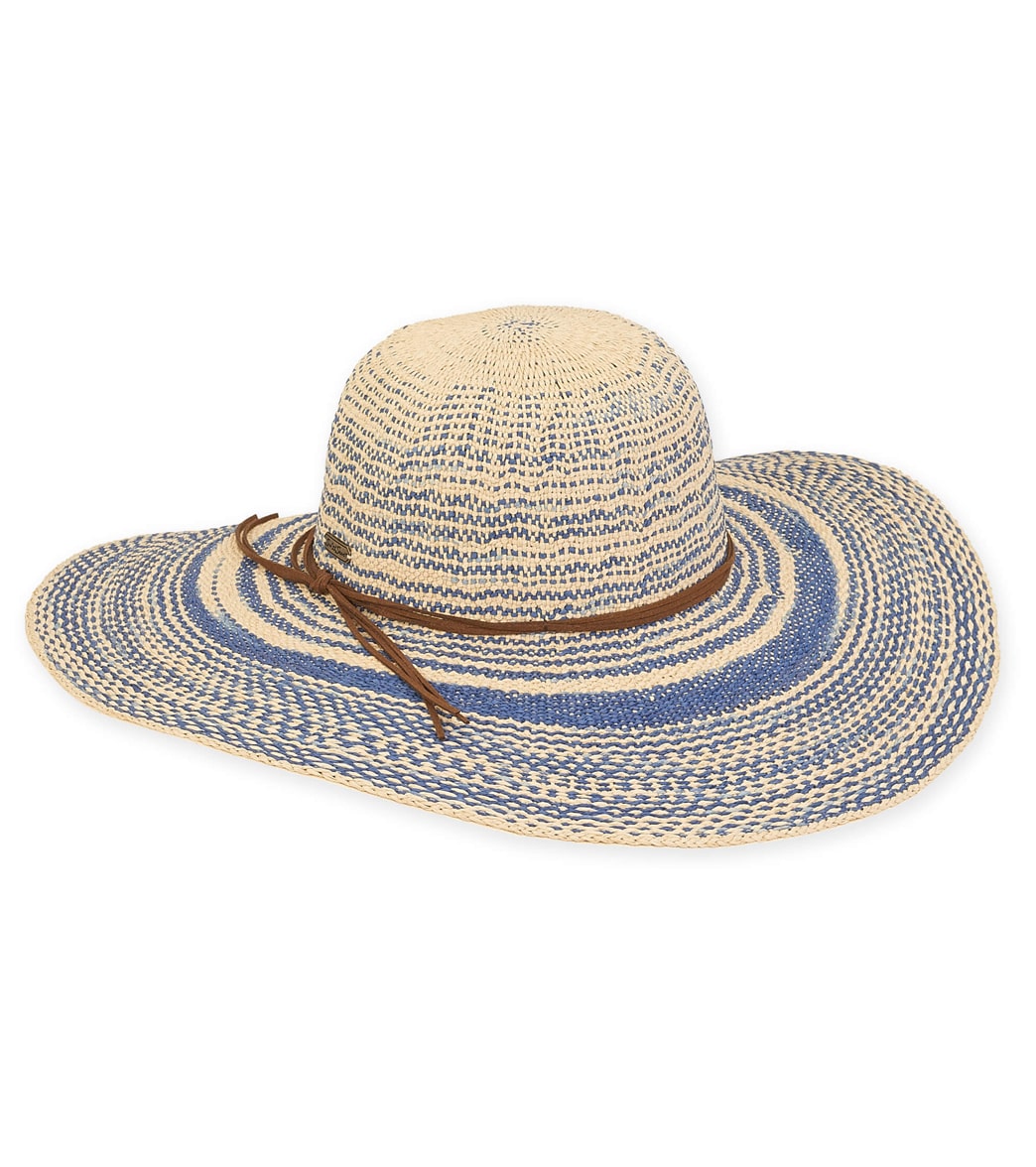 Sun N Sand Womens 5.25 Brm Paper Crochet Floppy Hat