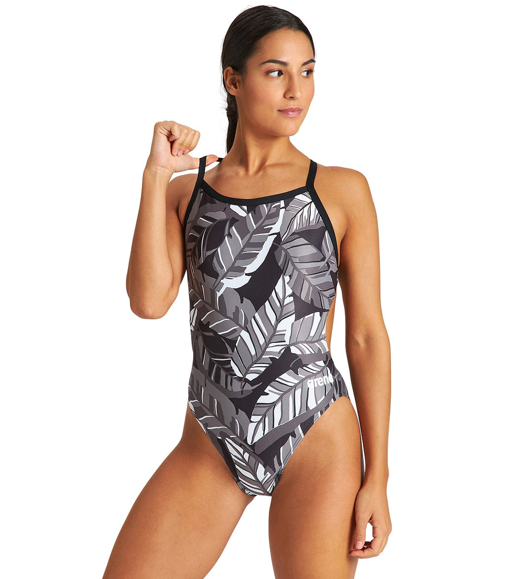 Arena Womens Tropicals Challenge Back One Piece Swimsuit