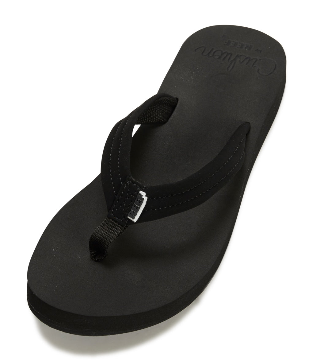  Reef Women's Sandals, Reef Cushion Breeze, Black/Black, 5