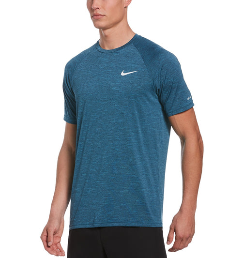 Nike Men's Heather Short Sleeve Hydroguard at SwimOutlet.com
