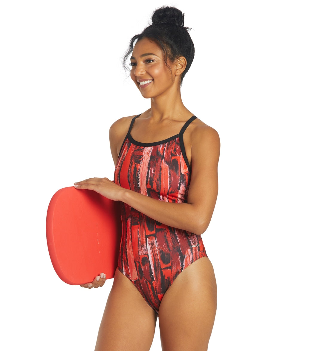 Sporti HydroLast Artsy Thin Strap One Piece Swimsuit