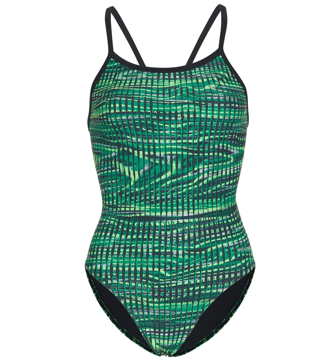 Sporti Drift Thin Strap One Piece Swimsuit Youth (22-28)