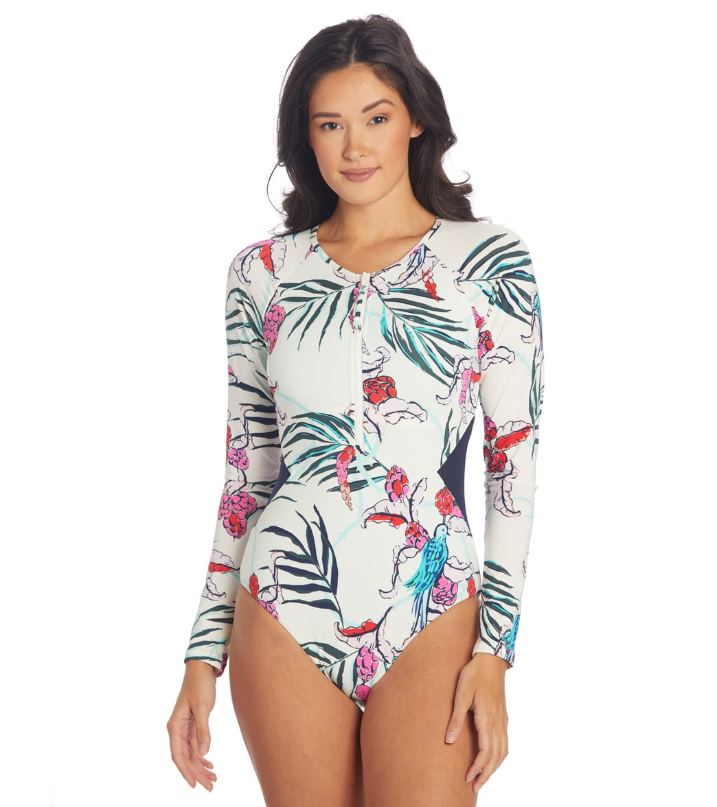 Carve Designs Womens Long Sleeve All Day One Piece Swimsuit