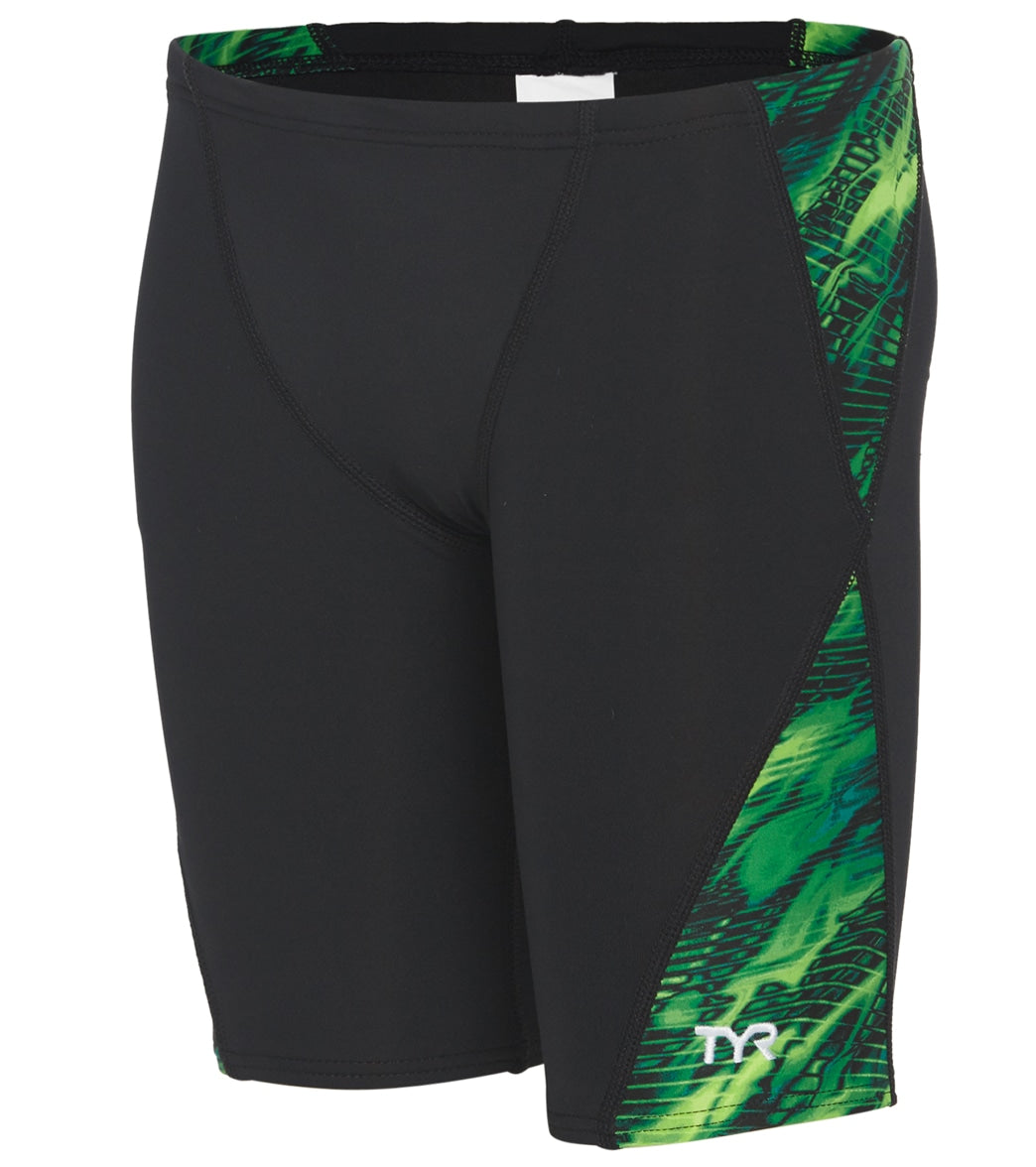 TYR Boys' Cadence Blade Splice Jammer Swimsuit at