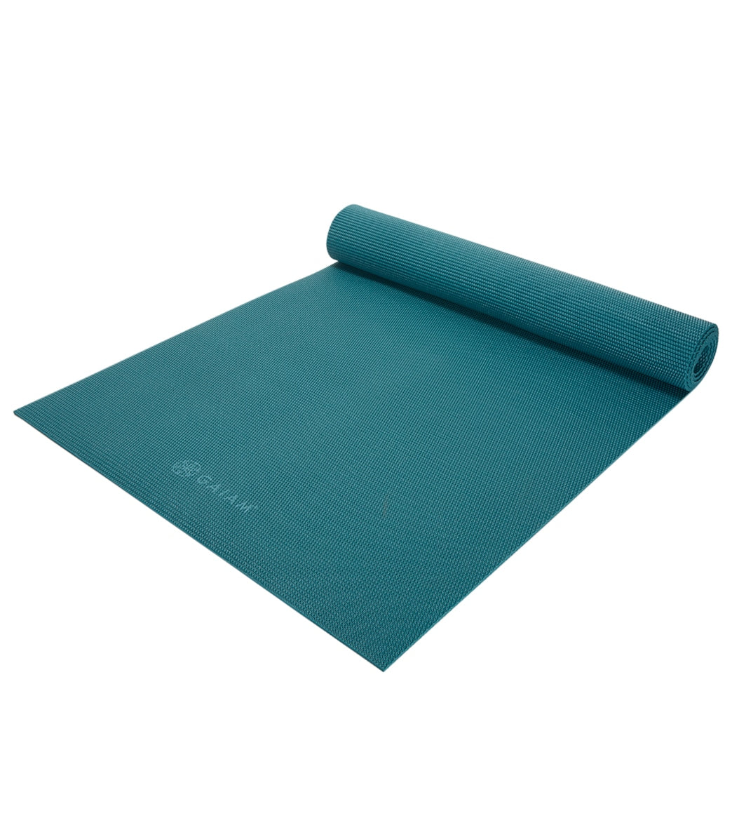 Gaiam 5mm Solid Yoga Mat Teal Current at