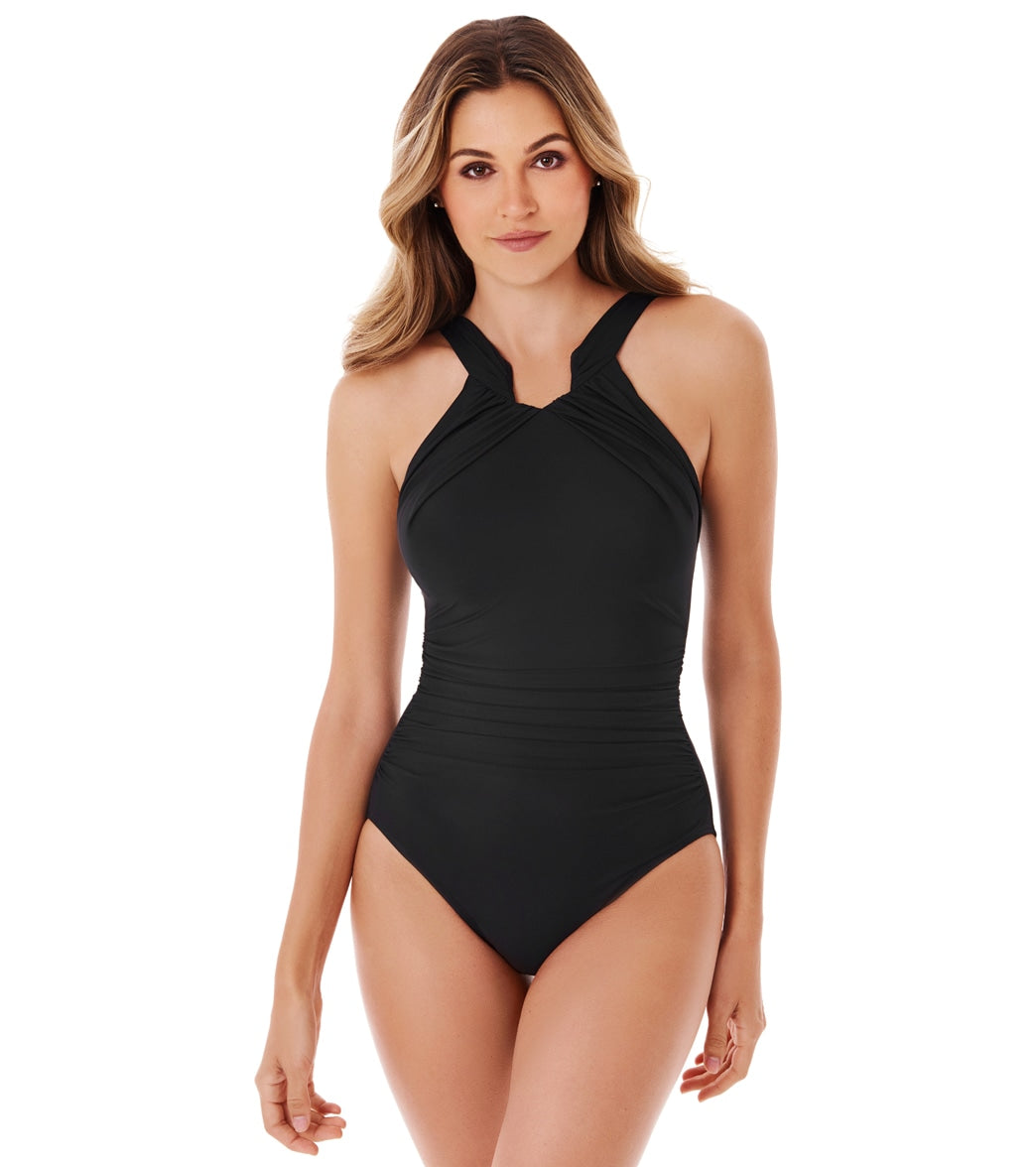 Miraclesuit Womens Rock Solid Aphrodite One Piece Swimsuit