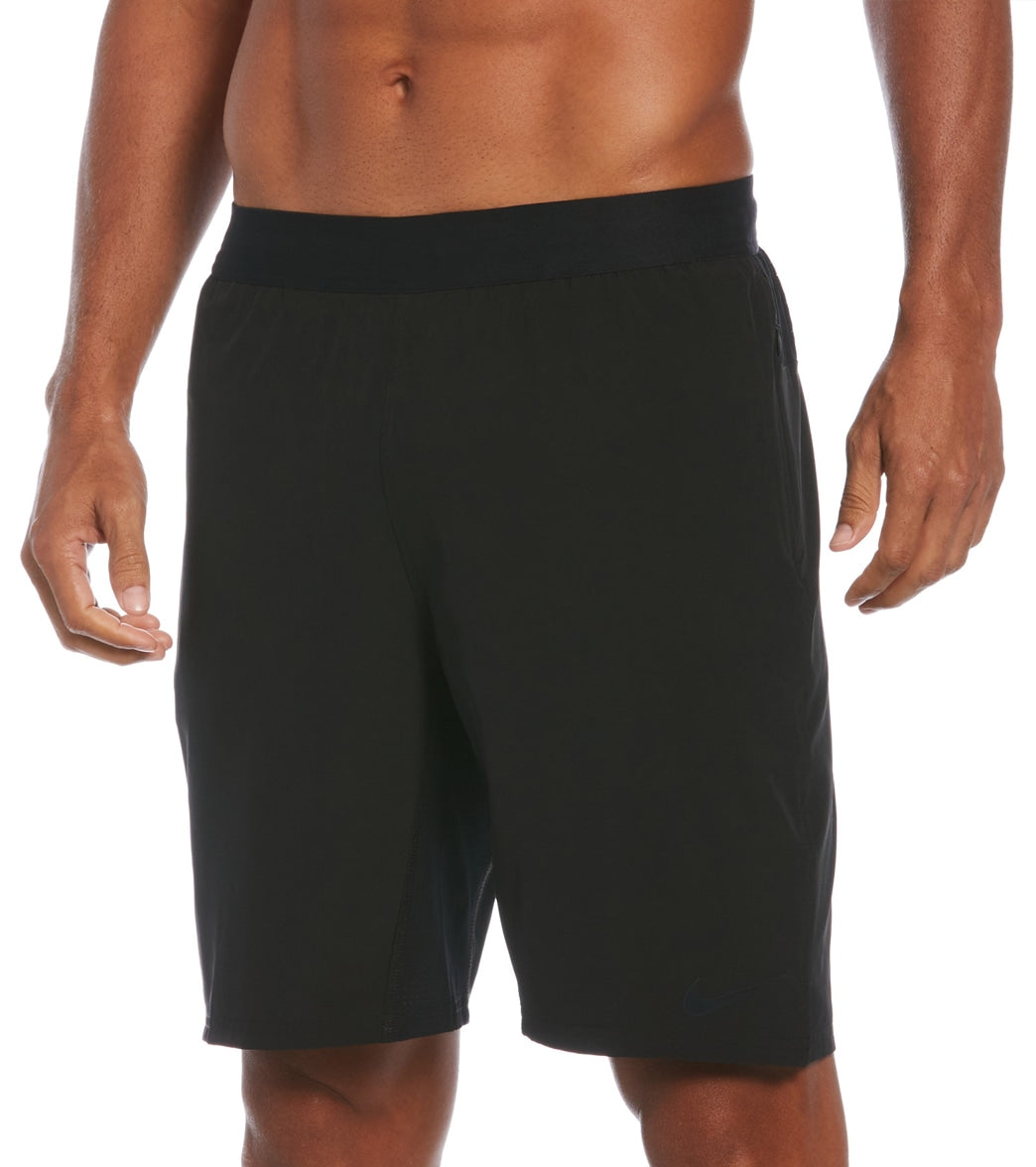 mens black nike swim trunks