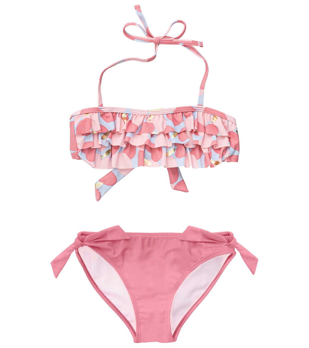 Snapper Rock Girls Apple Love Bandeau Bikini Set (Toddler, Little Kid)