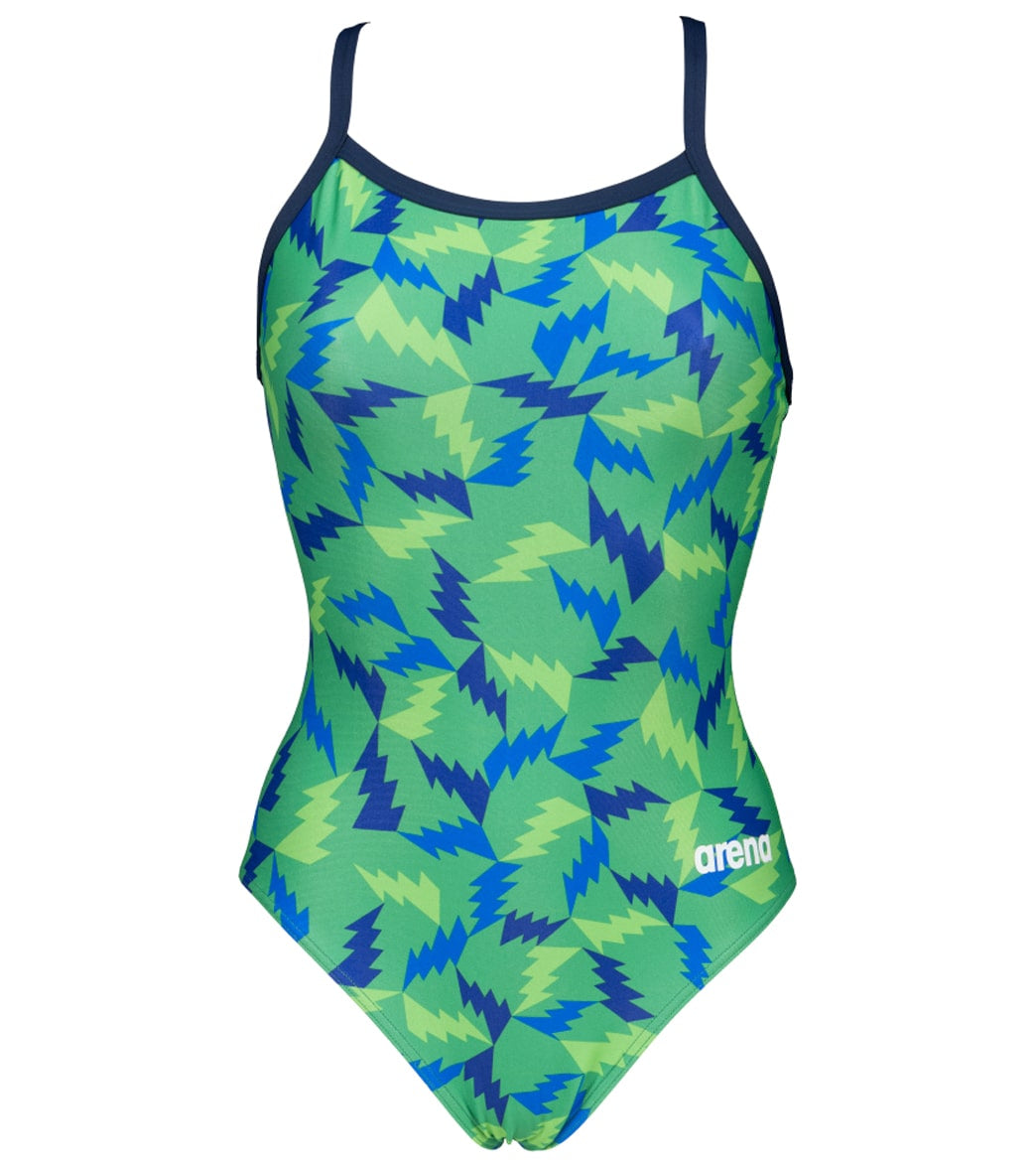 Arena Womens Lightning Colors Light Drop Back One Piece Swimsuit