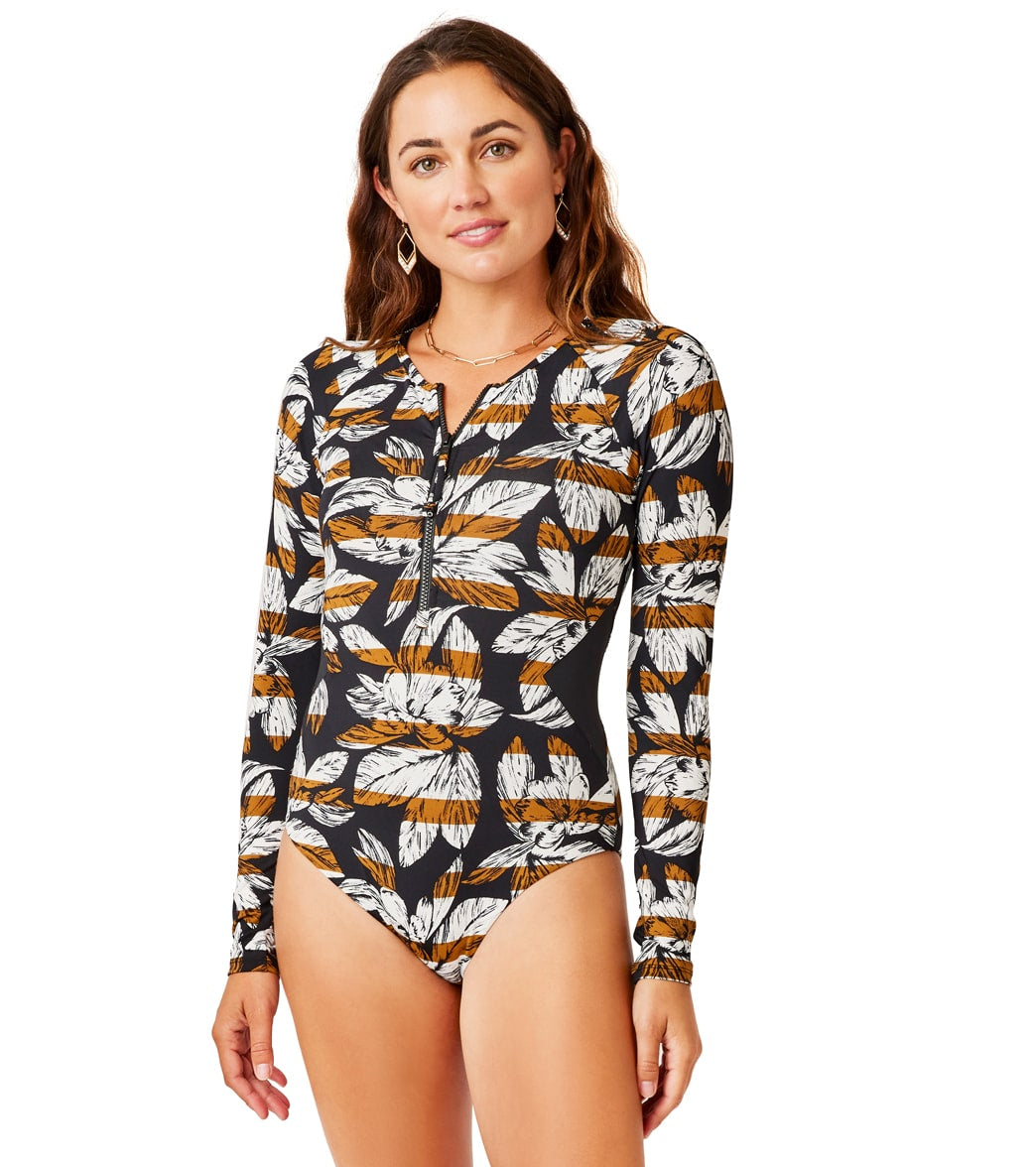 Carve Designs Womens Long Sleeve All Day One Piece Swimsuit