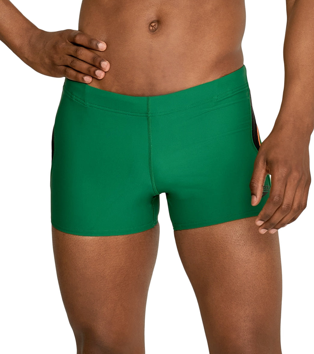 Speedo Men's Splice Square Leg Swimsuit Douglas Fir at