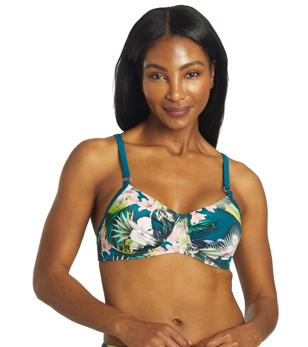 Amoena Women's Flower Spirit Mastectomy Bikini Top at