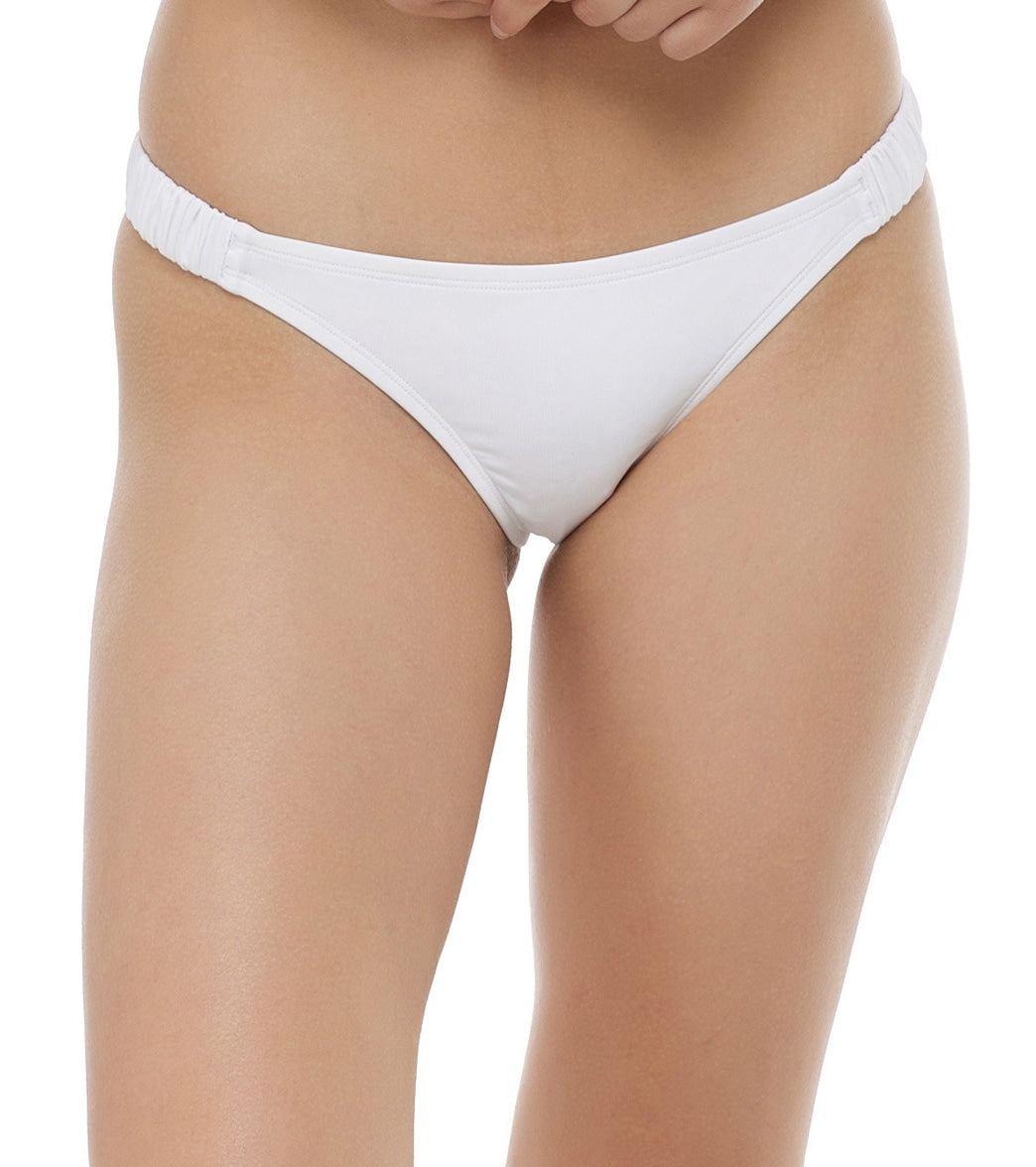 Eidon Womens Solid Ariel Cheeky Bikini Bottom